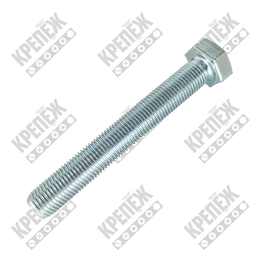 Болт М16х100 оц. DIN 933 кл.пр. 8.8